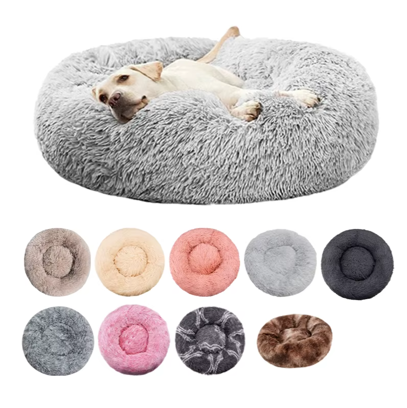 Round Dog Bed Winter Warm